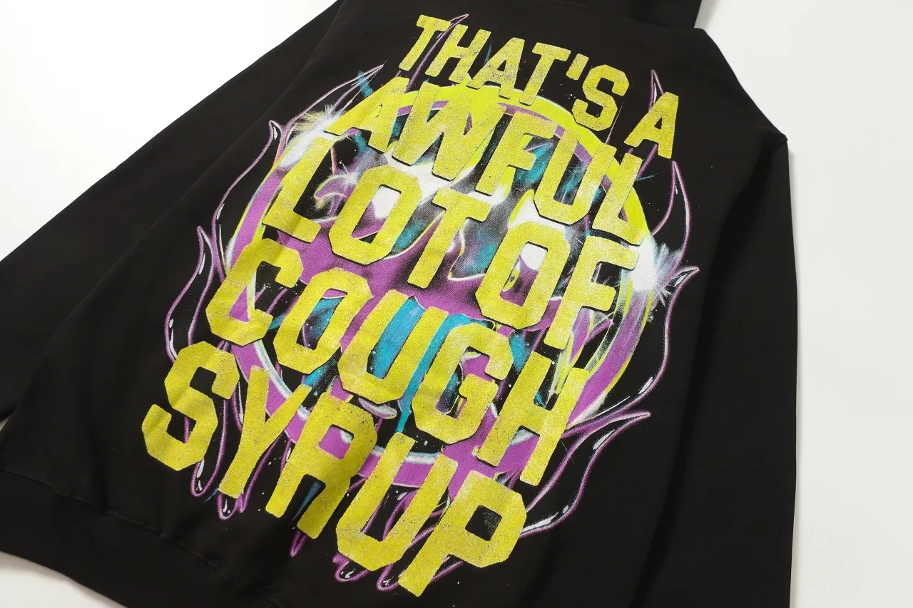 C Black I THAT'S A AWFUL LOT OF COUGH SYRUP In Stock Same Style. （fabric): 100 Sizes（size）：S-M L X L （colour）：